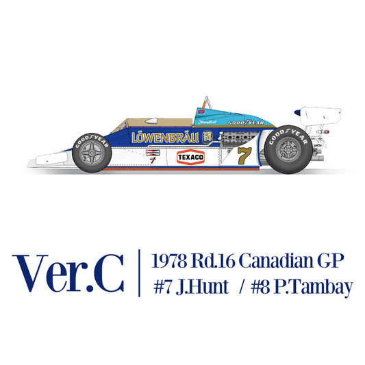 (N) K666 - 1/12 Ver.C : 1978 Rd.16 Canadian GP #7 J.Hunt / #8 P.Tambay