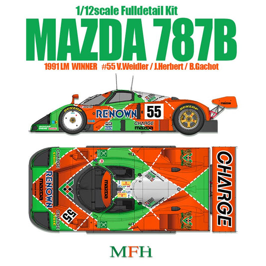 MFH K628: 1/12 Mazda 787B (UK stock)